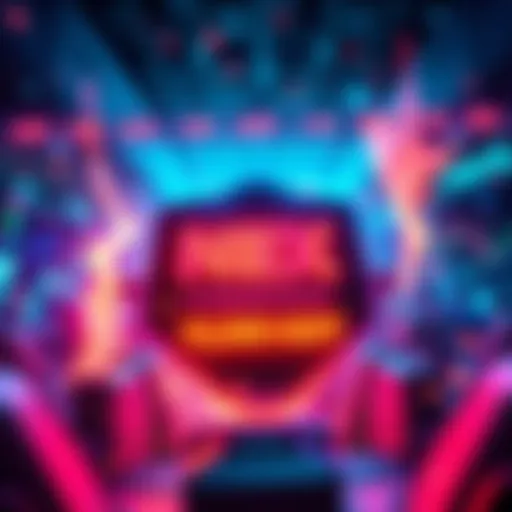 NEX Powerdrop event graphic showing 10,000 USDT prize with trading visuals and excitement