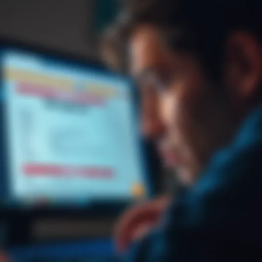 A close-up of a computer screen showing a CASP application form with concern on a person's face, symbolizing scrutiny and compliance issues ahead of the MiCA deadline.