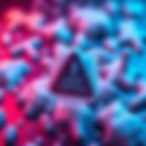 A graphic showing frozen USDT symbols with a warning sign, highlighting regulatory compliance issues