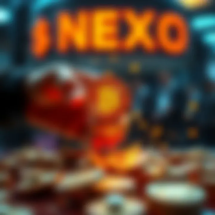 NEXO Token Rewards A graphic showing $NEXO tokens being handed out instead of automatically compounding rewards
