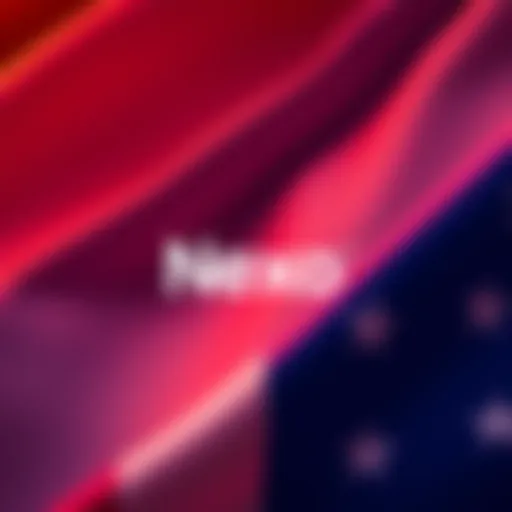 Nexo logo displayed alongside the American flag, symbolizing the company's return to the U.S. crypto market with new compliance efforts.