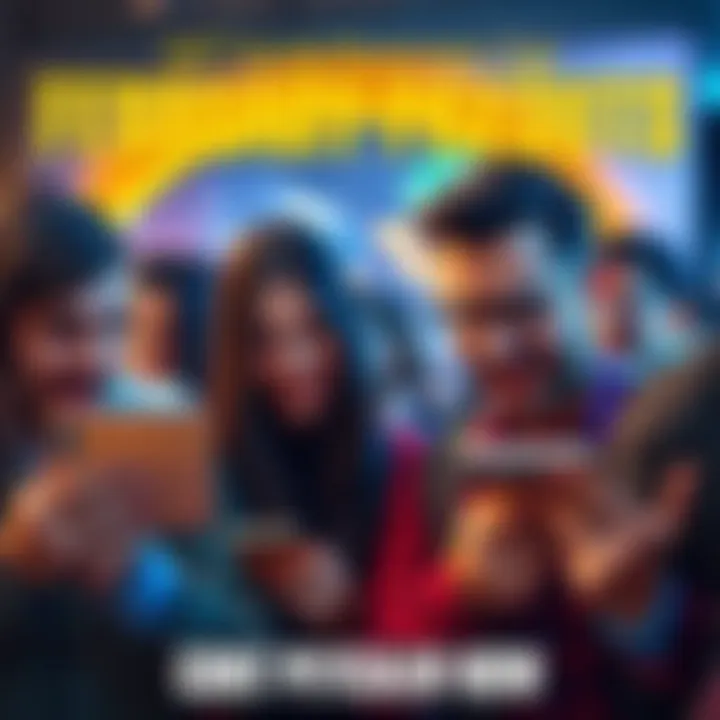 A group of people looking at their wallets with excited expressions, celebrating their February payouts from NFT Node Runners.