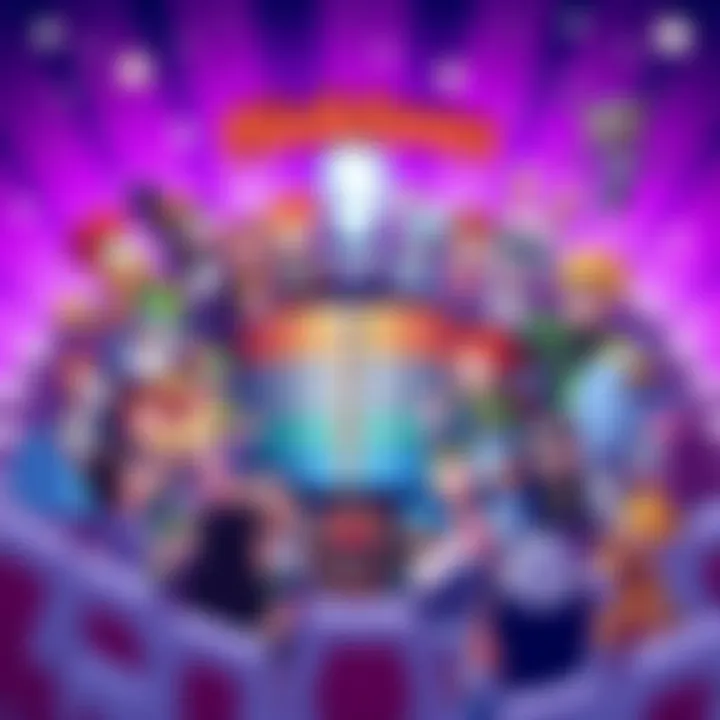 A colorful illustration featuring popular Nicktoon characters gathered around a chart where fans can rank their favorites, evoking nostalgia and fun.