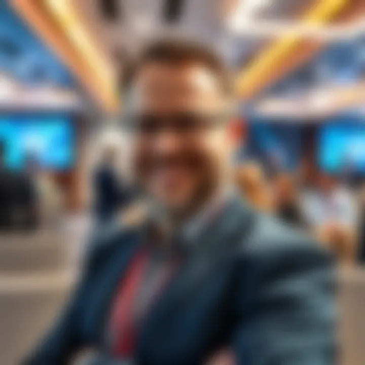 Nikolaos Bougalis, new Chief Technology Officer of Algorand Foundation, smiling at a conference