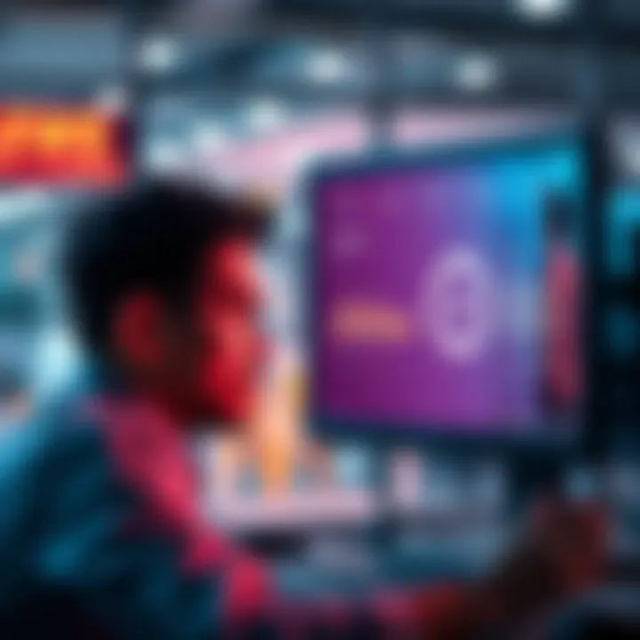 A person looking at a computer screen displaying a zero balance on a rewards program dashboard, with confusion on their face