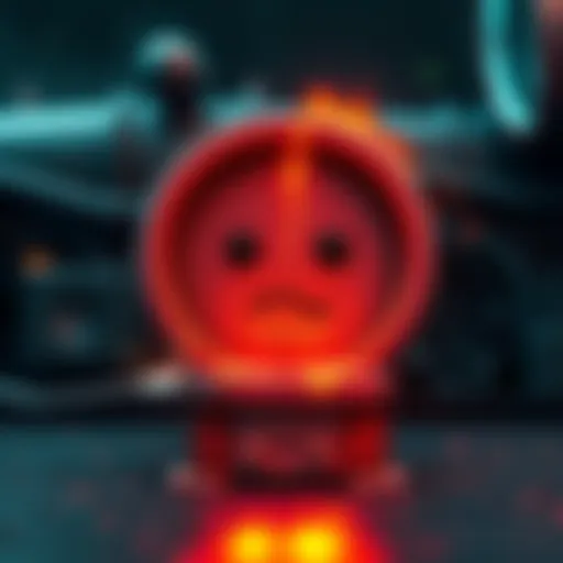 A graphic showing a broken validator symbol with a sad face, representing the shutdown of the Nomic validator after two years of inactivity.