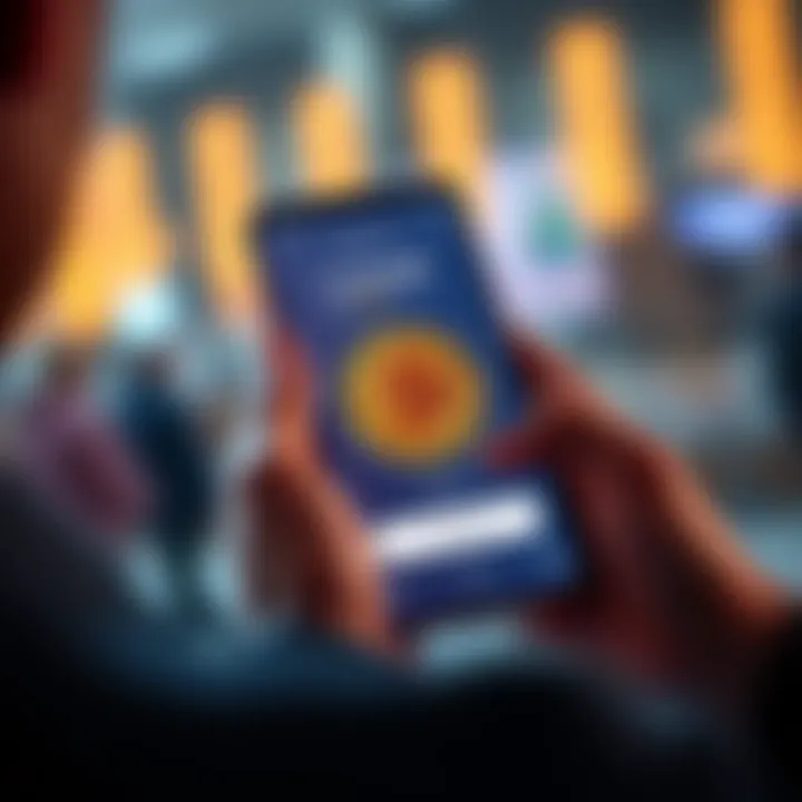 A person looking at a smartphone screen showing a zero balance in a Bitcoin wallet after a transaction