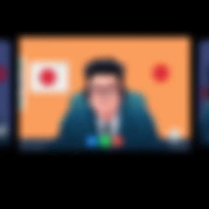 Illustration of a person on a fake Zoom call, representing North Korea's $300 million cryptocurrency theft.