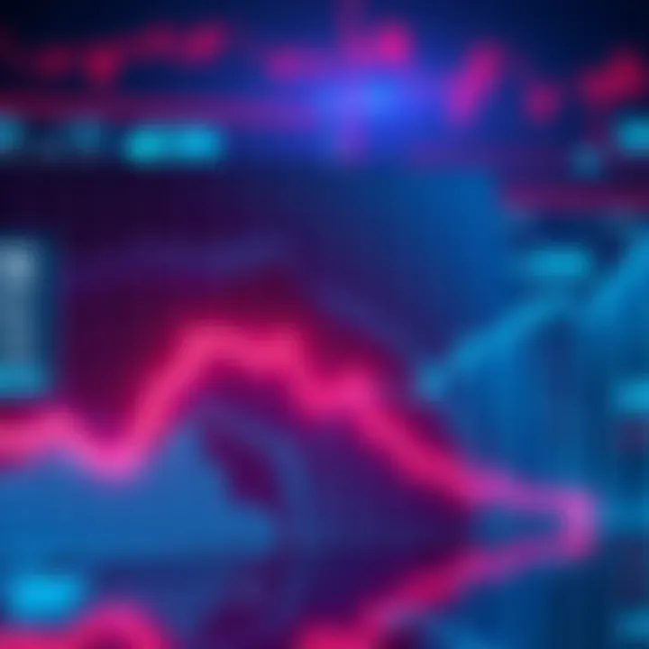 A graph showing a downward trend, representing Norway's sovereign wealth fund's loss in MicroStrategy investment