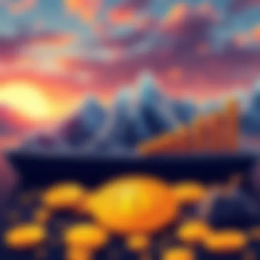 Illustration of Norway's sovereign wealth fund increasing its Bitcoin investments through crypto companies, featuring Bitcoin symbols and financial growth elements.