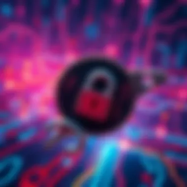 Illustration of Nostr keys and asymmetric encryption concepts, showing a secure key for publishing and a public key for following others.