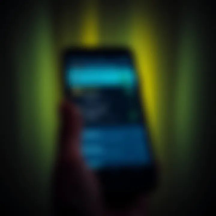 A smartphone screen displaying the Notification History Manager app showing recovered messages and custom alert settings.