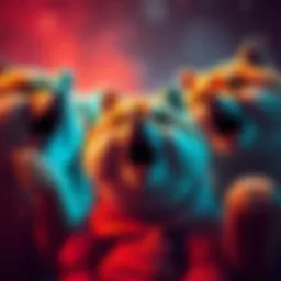 A group of OG Shibes expressing shock at a graphic that appears innocent but has a deeper meaning, showcasing their emotional response.