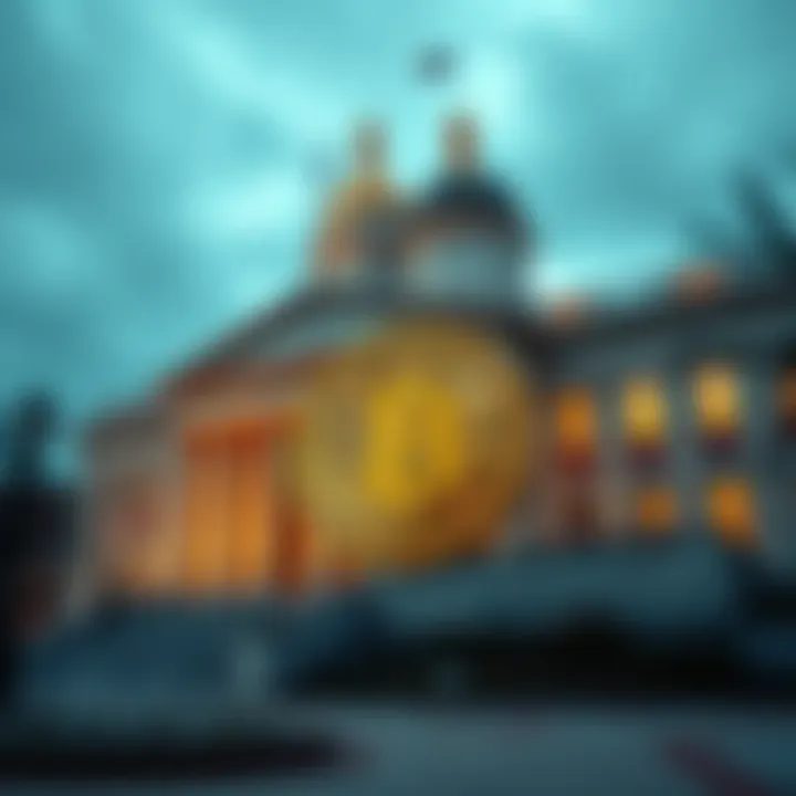 The Ohio State Board of Deposit has approved Bitcoin as a payment option for state fees, represented by a Bitcoin symbol with a state building in the background.