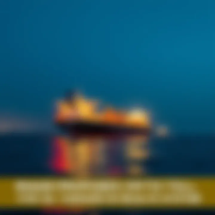 Oil Tanker in Strait of Hormuz An oil tanker sailing through the Strait of Hormuz with a digital currency symbol overlay, representing Iran's proposed crypto toll system.