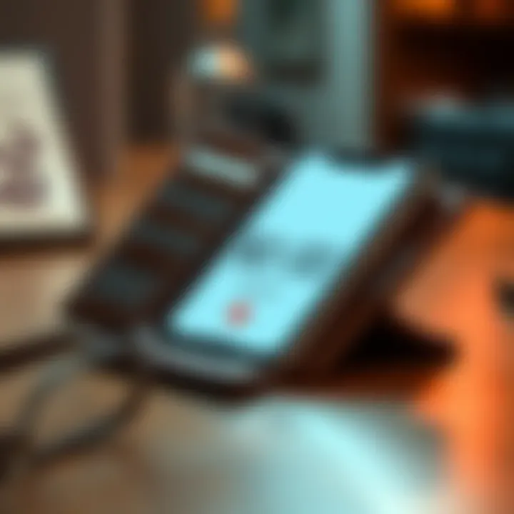 A close-up of an old wallet resting on a table, showing a screen display with $0.00 balance and no transaction history on a digital wallet interface.