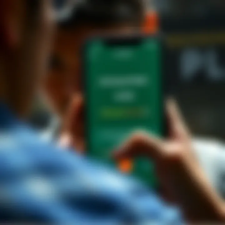 A person looking at an old Wasabi wallet app on their smartphone, showing a zero balance, with a worried expression