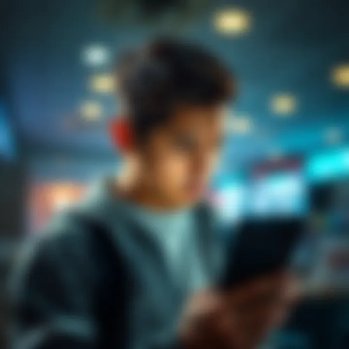 A person looking worried while checking their phone notifications about subscription payments