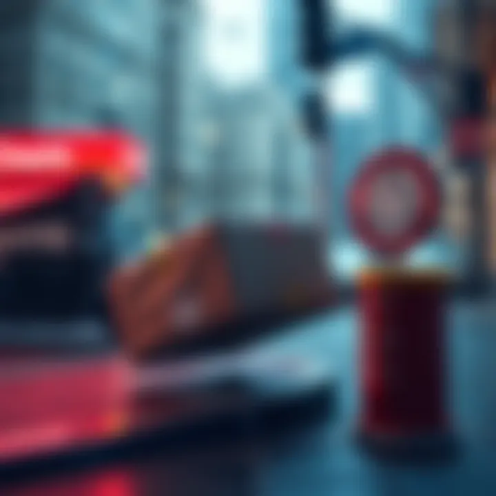 OnTrac Delivery Issue A delivery package left in a no-drop zone with a warning sign nearby