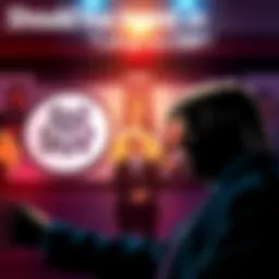 A graphic showing Onyx and XRP logos with dollar signs and images of wealthy investors, including a silhouette of Donald Trump.