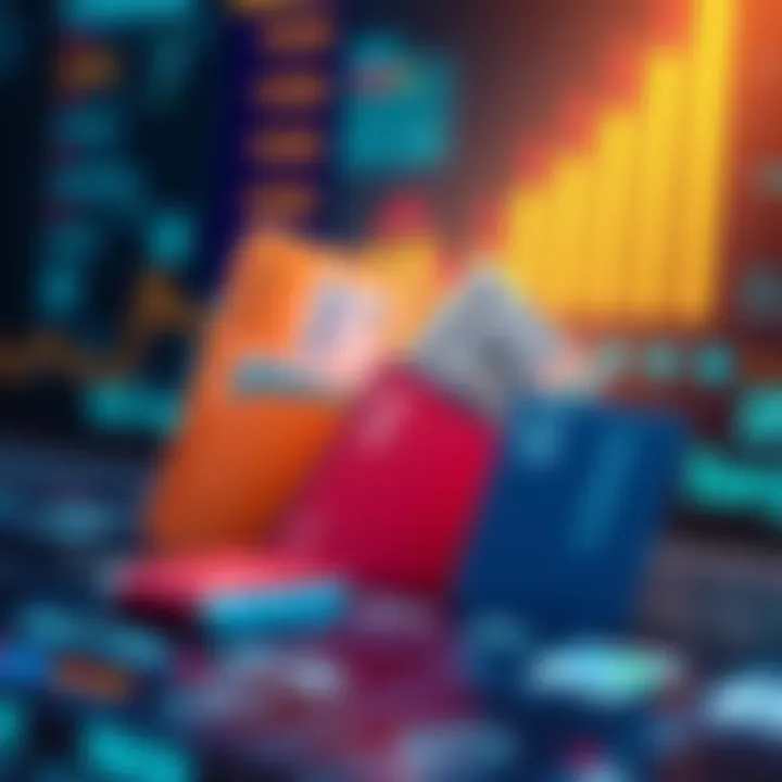 Visual representation of different bank accounts supported by Open Banking, including checking and savings, with a digital interface background.