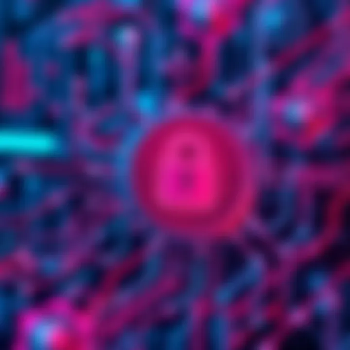 OpenAI EVMbench Tool A digital representation of OpenAI's EVMbench tool focused on securing cryptocurrency smart contracts, featuring a secure lock symbol and blockchain elements in a tech-themed design.