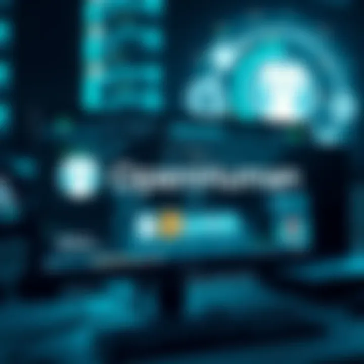 OpenHuman AI agent interface displayed on a computer screen with GitHub logo and Solana payment icons in the background