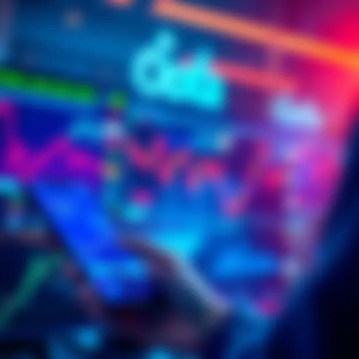 A trader using a mobile app to engage with Opta's options protocol on Solana, featuring graphics of crypto and stocks