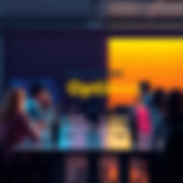 A group of people discussing a workspace with empty desks symbolizing job layoffs at Optimism Team