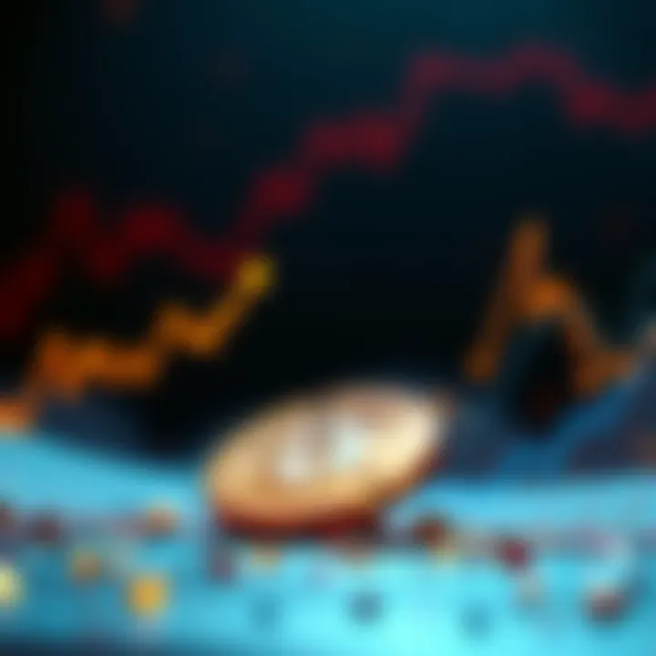 A graphical representation showing the plummeting price of Opulous token to zero, with a downward trend line and a broken coin symbolizing the collapse.