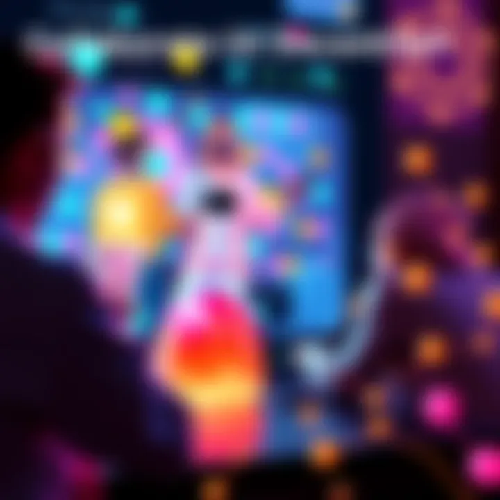 A digital representation of scientists collaborating online within the Polkadot ecosystem, featuring vibrant colors and abstract designs symbolizing innovation and transparency in research.