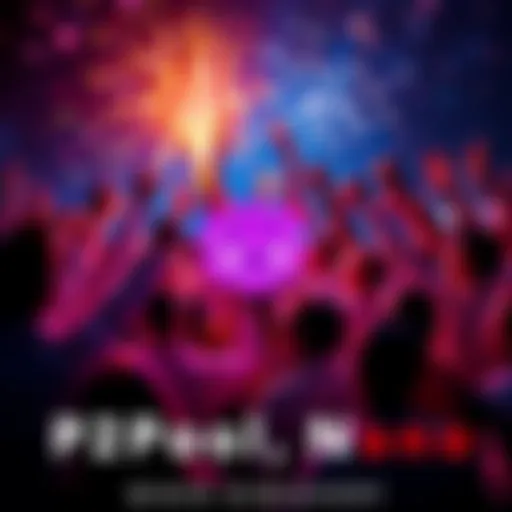 Community members celebrating the discovery of a new block in P2Pool Nano, showcasing excitement and unity.