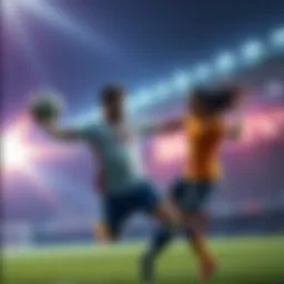 A PAGIS player passes the ball to a teammate in the final seconds of a tense match, securing victory with skill and teamwork.