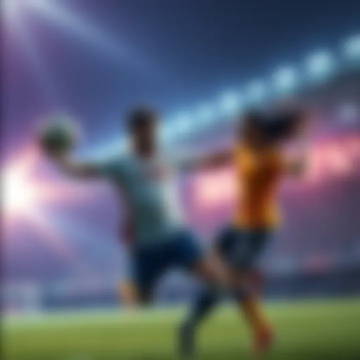 A PAGIS player passes the ball to a teammate in the final seconds of a tense match, securing victory with skill and teamwork.