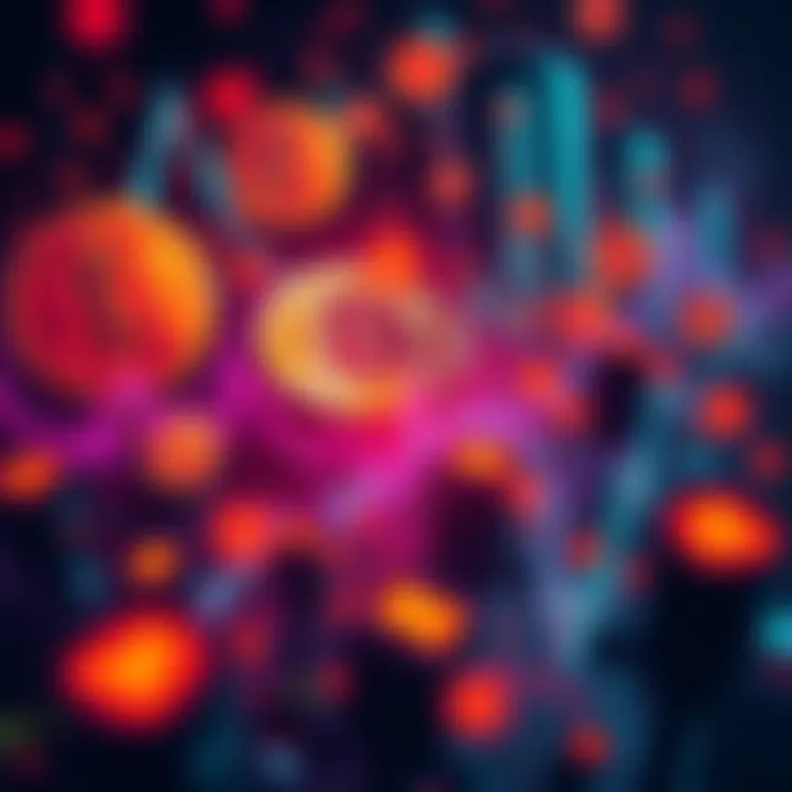 A visual representation of a chaotic crypto market with Bitcoin logos and graphs showing decline, symbolizing OG whales selling off.