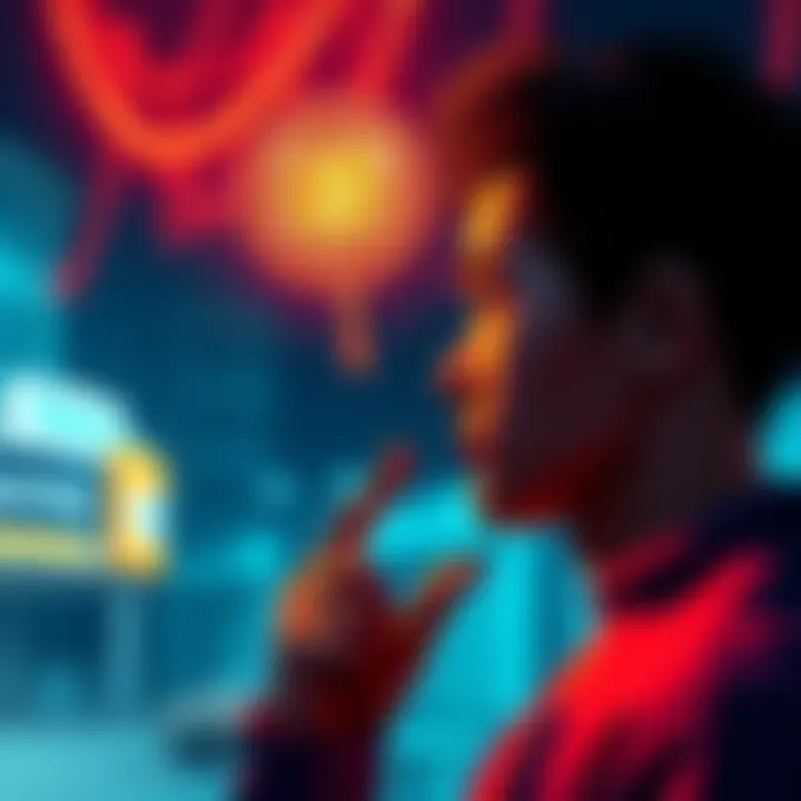 A person contemplating the decision between buying a parcel or a badge for mayorship strategy