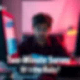 A person looks puzzled while filling out a survey on a computer, with questions visible on the screen.