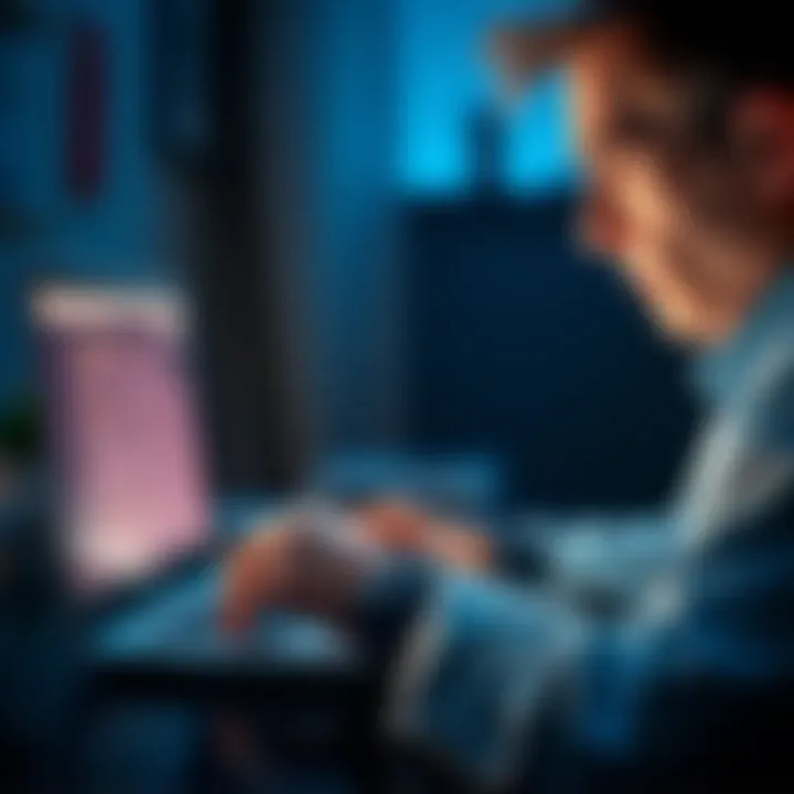 A person looking at their email on a laptop, showing frustration about missing messages from their doctor.