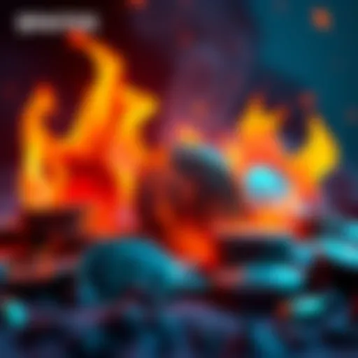 Graphic showing $PATOS tokens with flames and coins, promoting the presale event and GameFi opportunity.