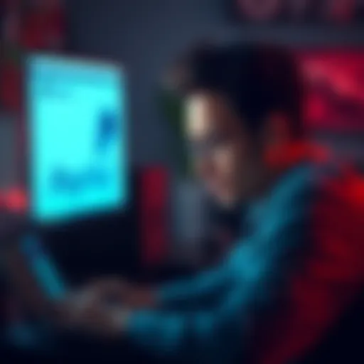 A person looking frustrated at their computer while checking PayPal after a payment decline