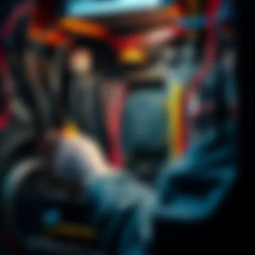 A technician using tools to fix a PC that won't boot, focusing on the motherboard and connections.