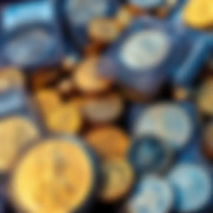 Collection of PCGS Graded Coins Display of various PCGS graded coins including unique world oddities and US gold and silver bullion
