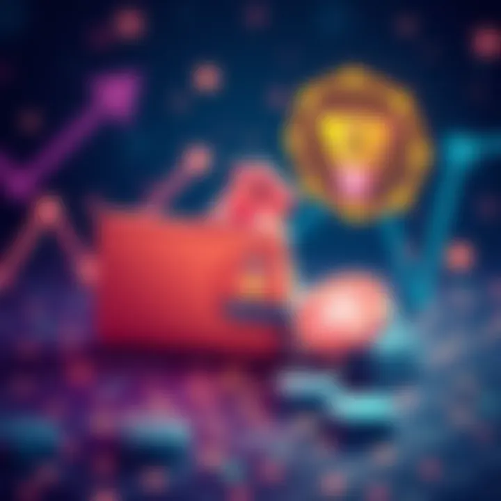 Illustration showing a digital wallet and subscription service icons representing PCT's new smart contract payments.