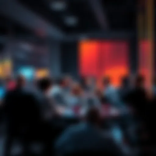 A group of people engaged in a general discussion about various topics