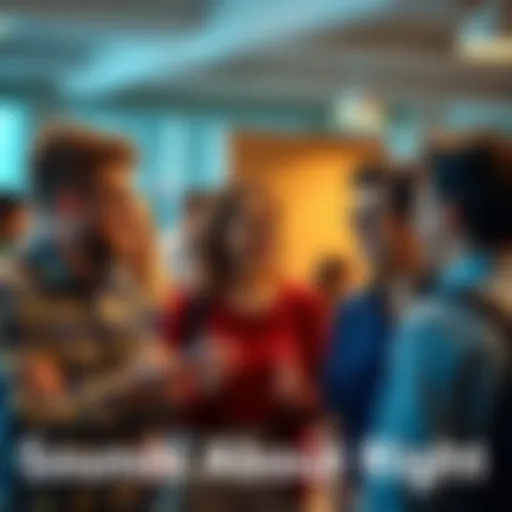 A diverse group of people in a casual setting expressing agreement while discussing a topic, highlighting modern communication styles.