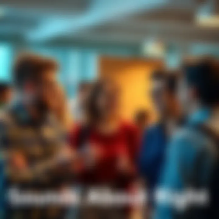 A diverse group of people in a casual setting expressing agreement while discussing a topic, highlighting modern communication styles.