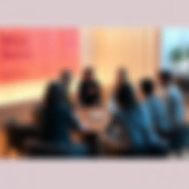 People discussing beliefs A group of people in a circle engaging in a lively discussion about belief systems and culture.