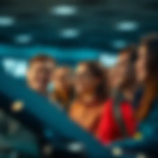 A group of people sharing their experiences on Cars and Bids, showing varied expressions of satisfaction and curiosity.