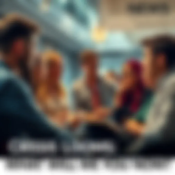 A diverse group of people engaged in a serious discussion about strategies to address current challenges, brainstorming ideas together.