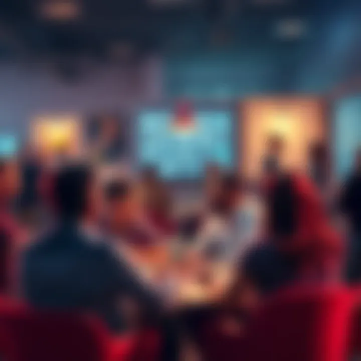 A group of people sharing their thoughts on cryptocurrency in a casual setting